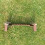 Cast Iron Grate with Brass Knights Image 3