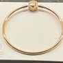 Pandora Moments Rose Gold Bangle -Brand new Image 5