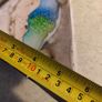 Blue Green Aqua Ocean and Beige sandy Ceramic Art Triangles Wall Hanging Image 6