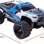 RC Remote Control Car 45 km/h, 1:18, Replacemnet body 2 Batteries, 4 x 4 Drive, 100 m Range Image 3