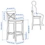 Ikea Rosentorp Bar Stool White Image 3