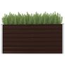 Garden Raised Bed Brown 160x40x77 cm Galvanised Steel Image 5