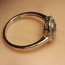 14ct White Gold 1.19 carat Lab Grown Diamond Halo Cluster Ring (Bargain Price) Image 7
