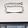 925 Sterling Silver Italian Name Plate Engravable Bracelet Image 10
