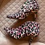 leopard print ankle boots size 5. Pink white and black Image 6