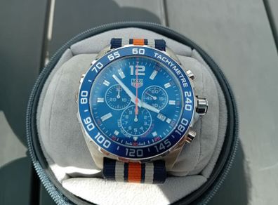 Tag Heuer mens wrist watch quartz movement