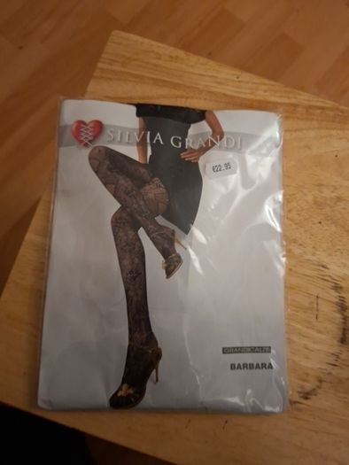Tights .. Two Pair of Black Pattern Tights .. Price Drop