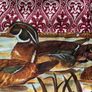Large scarf with bird motif Image 3