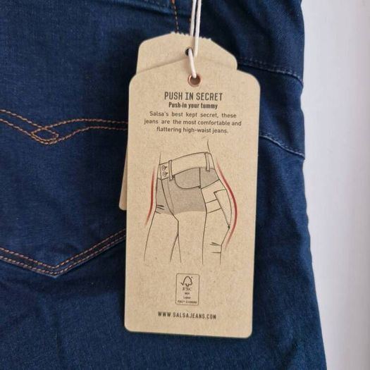 Salsa womens jeans secret push up size 16 bnwt