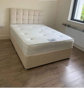 Double beds, small double beds, with mattress also headboard included