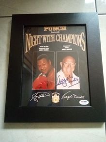 Angelo Dundee Signed Photo Ali's Trainer