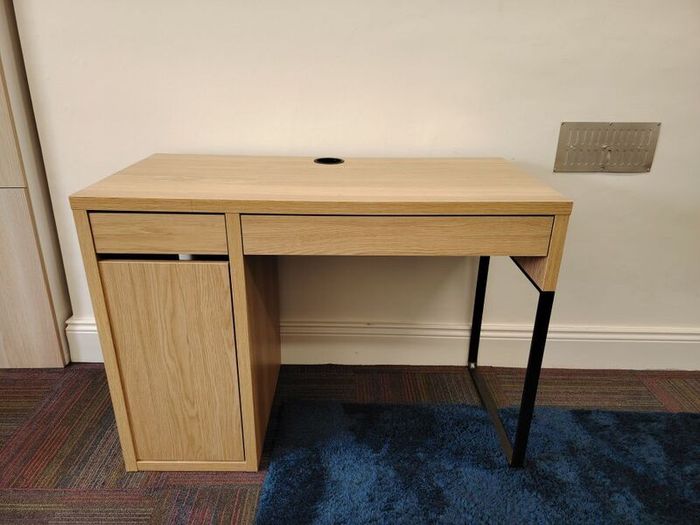 Ikea Micke Desk in Oak (2 available)