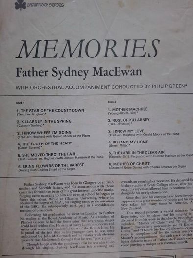 3 x VINTAGE VYNAL LP's RECORD ALBUMS 1963 PRESIDENT Kennedy In Ireland , Irish Humorous & Papular songs Martin Crosby , Irish Memories Farher Sydney MacEwan
