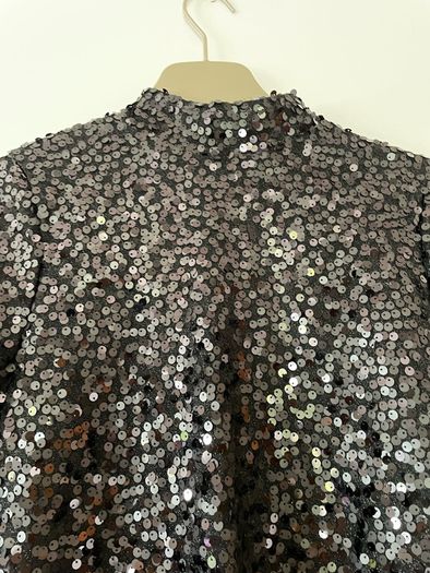 Next sequin black top size 6 New with tags