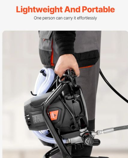 750W Airless Paint Sprayer 3000 PSI with 7.6m Hose