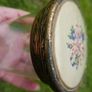 Vintage Jar with an Unusual, Hand-Embroidered Lid H-4,2" Image 6