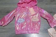 pink shimmer baby girl jacket