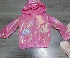 pink shimmer baby girl jacket