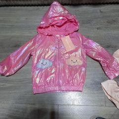 pink shimmer baby girl jacket