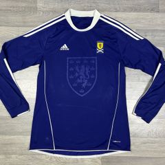 Vintage 2010 Adidas Scotland Long Sleeve Home Jersey Shirt Mens Medium