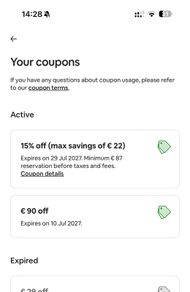 Airbnb 90 eur voucher