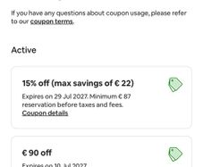 Airbnb 90 eur voucher