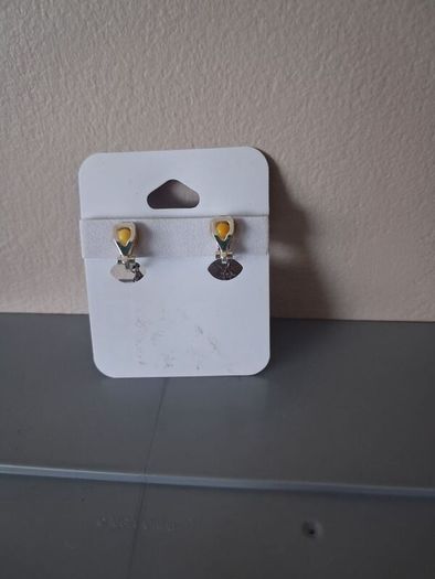 Claire's Clip-on Earrings Silver coloured Stars