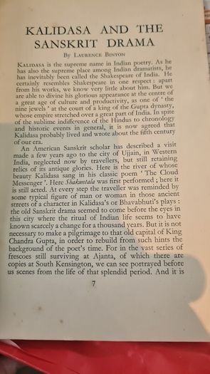 Shakuntala. Great Play Booklet No 6.1929. Rare Vintage. By The British Broadcasting Corporation.