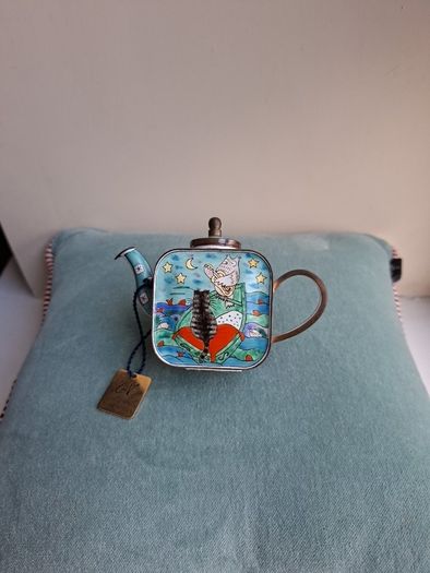 Antique Charlotte di Vita miniature teapot