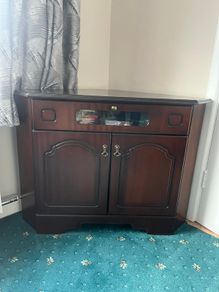 Mahogany corner unit