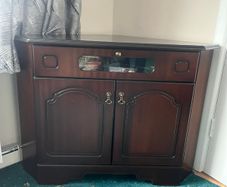 Mahogany corner unit