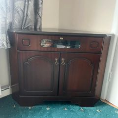 Mahogany corner unit