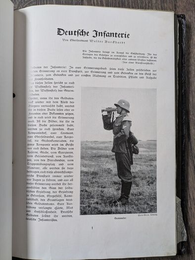 German Military Infantry Regiment Soldier Photo Album with Third Reich Nazi Eagle World War 2