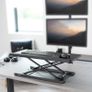 VIVO Black Single Top 27 inch Heavy-Duty Scissors Lift Keyboard and Mouse Riser Image 3