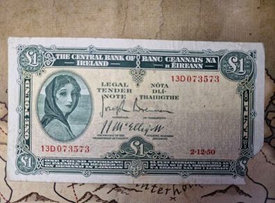 1 Pound Lady Lavery 2/12/50