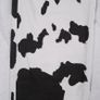 Boohoo Man White Black Cow Print Graphic Straight Leg Denim Jeans W32/L31 Image 4