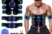 USB Rechargable EMS Muscle Stimulator ABS Arm 3 IN 1 Trainer Pad Wireless Smart Fitness Abdominal Training Electric Body Slim