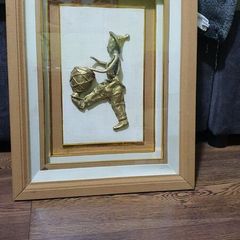 Vintage Art Piece Brass Clown Sculpture Rare Collectible