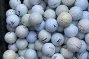 50 used mixed brand practice grade golf balls