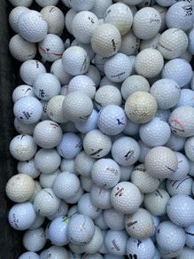 50 used mixed brand practice grade golf balls