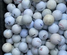 50 used mixed brand practice grade golf balls
