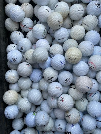 50 used mixed brand practice grade golf balls