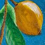 Lemon art, Original art, Acrylic art, Mini art Image 4