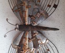 Large Ornamental Metal Butterfly - Free