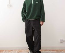 COLLUSION half zip borg fleece