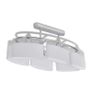 Ceiling Lamp with Ellipsoid Glass Shades 2 pcs E14 Image 2
