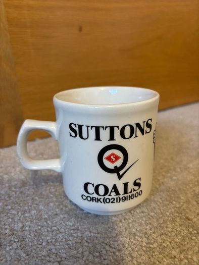 Vintage Suttons Coals 'Coal Cat' Mug