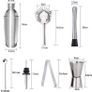 Cocktail Making Set 9pcs Cocktail Shaker Set Stainless Steel Bar Tool Set Bartender Kit (FREE POSTAGE) Image 3