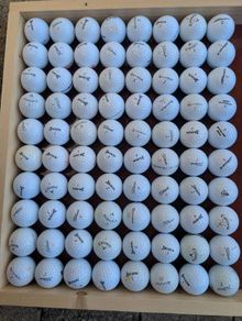 Branded golf balls