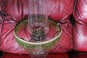 Cut glass working oil lamp